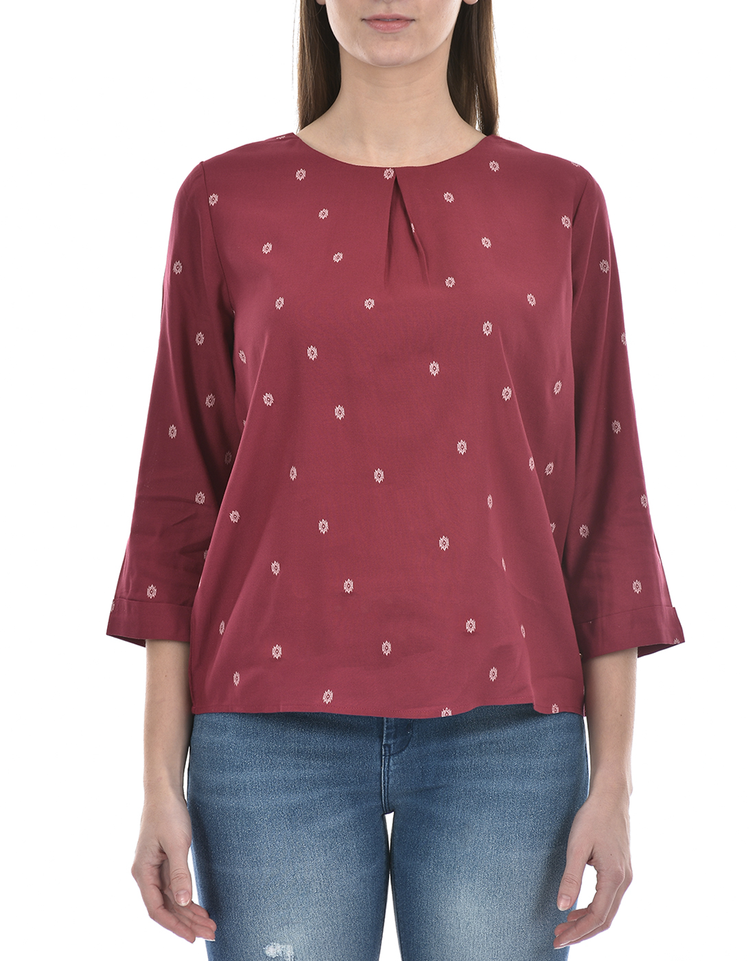 Numero Uno Women All Over Print Red Top